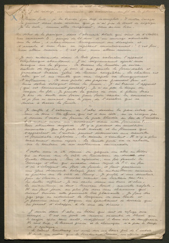 Témoignage de Saunal, René et correspondance avec Jacques Péricard