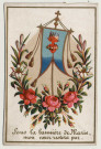 Sous la bannière de Marie mon coeur restera pur. Bannière du Coeur immaculé de Marie