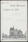 Saint-Blimont : l'église en 1907 - (Reproduction interdite sans autorisation - © Claude Piette)