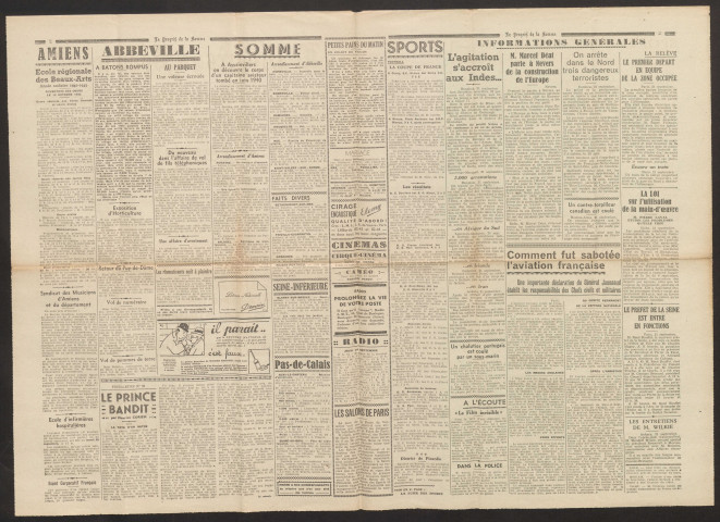 Le Progrès de la Somme, numéro 22772, 23 septembre 1942