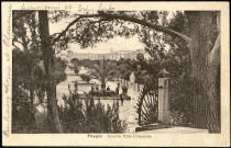 Carte postale intitulée "Foggia. Interno Villa Comunale" (Foggia. Intérieur de la maison communale). Correspondance de Raymond Paillart à ses parents