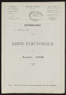 Liste électorale : Hédauville