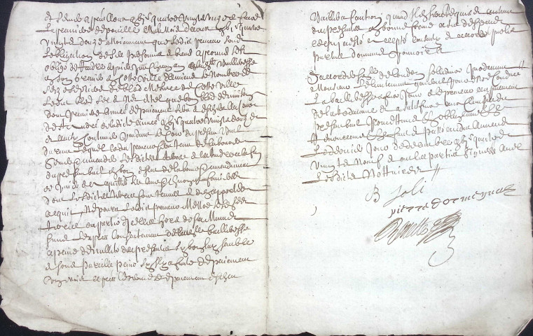 Etude de Me Henri Louette à Amiens (étude n°22). Minutes de l'année 1689
