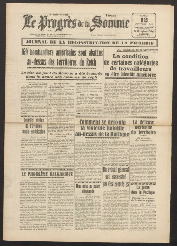 Le Progrès de la Somme, numéro 23096, 12 octobre 1943
