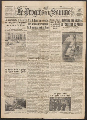 Le Progrès de la Somme, numéro 21324, 30 janvier 1938