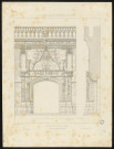 La Renaissance Monumentale en France. Eglise de Tilloloy (Somme) : porte de la façade occidentale. Picardie