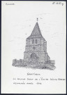 Gratibus : façade ouest de l'église Sainte-Barbe - (Reproduction interdite sans autorisation - © Claude Piette)
