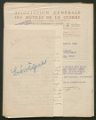 Témoignage de Lévêque, Henri et correspondance avec Jacques Péricard