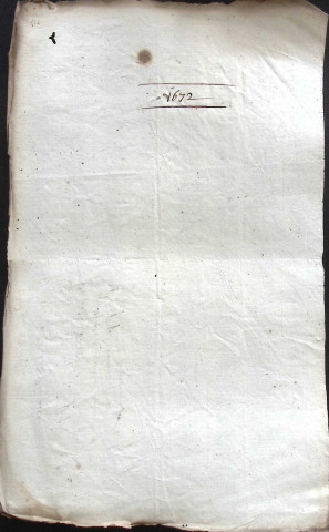 Etude de Me Antoine Ricard à Amiens (étude n°25). Minutes de l'année 1672