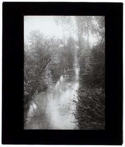 Rivière à Plachy - octobre 1908