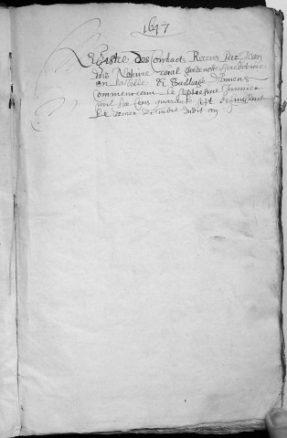 Etude de Me Jean Daiz à Amiens (étude n°22). Minutes de l'année 1647