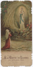 A la grotte de Lourdes, j'ai prié pour vous. Sainte Bernadette de Lourdes