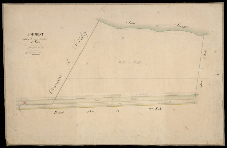 Plan du cadastre napoléonien - Boismont : Hameau de Pinchefalise (Le), A1