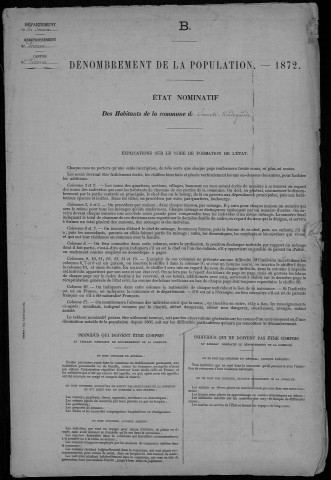 Recensement de la population : Péronne (Sainte-Radegonde)