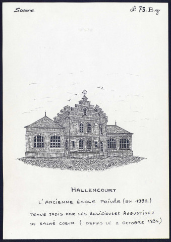 Hallencourt : ancienne école privée - (Reproduction interdite sans autorisation - © Claude Piette)