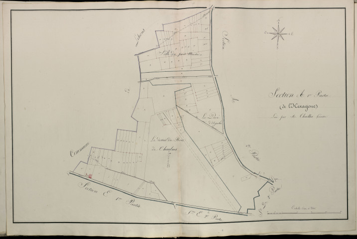Plan du cadastre napoléonien - Atlas cantonal - Chaulnes : Hexagone (L'), A1