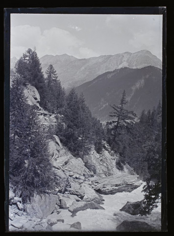 Chemin du lac Noir à Zermatt - le retour - juillet 1903