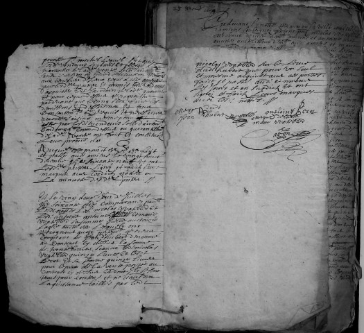 Etude de Me Nicolas Caron à Amiens (étude n°27). Minutes de l'année 1669