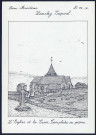 Wanchy-Capval (Seine-Maritime) : l'église et la croix templière - (Reproduction interdite sans autorisation - © Claude Piette)