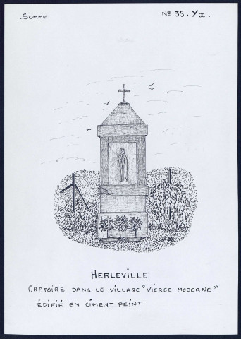 Herleville : oratoire dans le village « vierge moderne » - (Reproduction interdite sans autorisation - © Claude Piette)