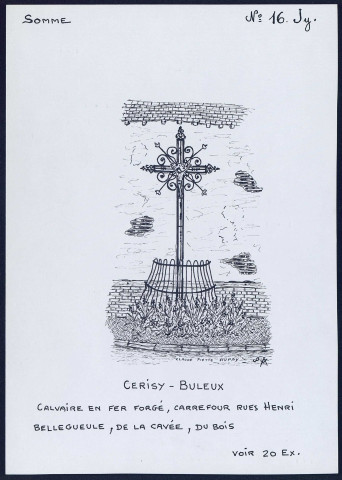 CeriSy-Buleux : calvaire en fer forgé - (Reproduction interdite sans autorisation - © Claude Piette)