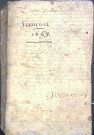 Etude de Me Pierre Trencart à Amiens (étude n°9). Minutes de l'année 1659