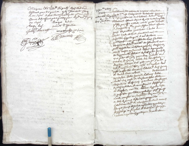 Etude de Me Jean-Baptiste Trencart à Amiens (étude n°12). Minutes de l'année 1665