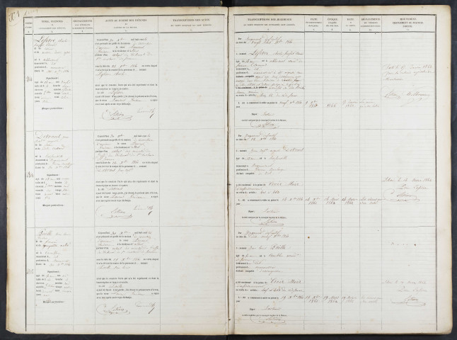 Maison de correction dite Bicêtre à Amiens. Registre d'écrou : numéros 8363 à 9419. 30 décembre 1861 - 13 janvier 1863