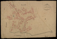 Plan du cadastre napoléonien - Querrieu (Querrieux) : Village de Querreiux (Le), développement du village de Querrieux
