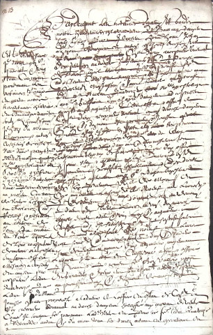Etude de Me François De Saint-Fuscien à Amiens (étude n°18). Minutes de l'année 1639