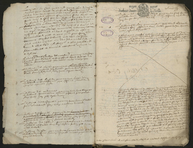 Doullens. Délibérations de l'échevinage