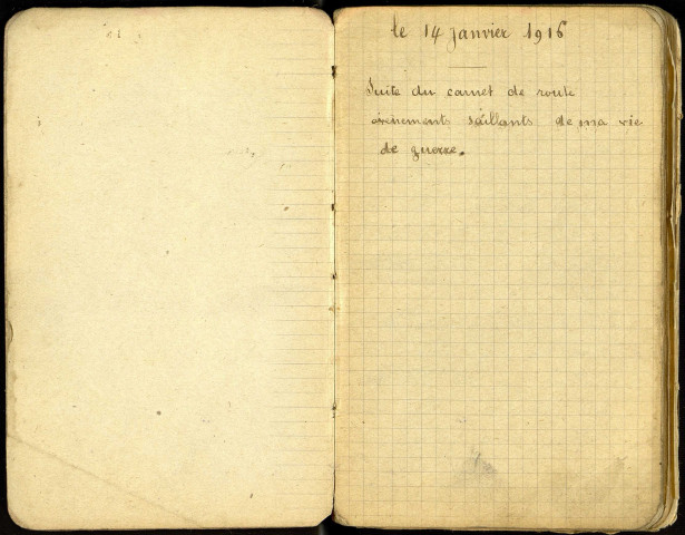 Janvier 1916 - août 1916 : carnet de route du soldat Gaël Montoussé, troisième partie