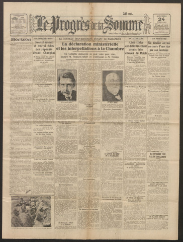 Le Progrès de la Somme, numéro 19172, 24 février 1932