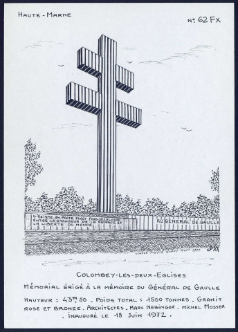 Colombey-les-Deux-Eglises (Haute-Marne) : mémorial érigé à la mémoire du Général de Gaulle - (Reproduction interdite sans autorisation - © Claude Piette)