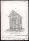Muille-Villette : chapelle funéraire au cimetière près de l'église saint-Médard - (Reproduction interdite sans autorisation - © Claude Piette)
