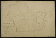 Plan du cadastre napoléonien - Mesnil-Saint-Nicaise (Mesnil Saint Nicaise) : Solle de Dreslincourt (La) ; Bois des Meurdris (Le), A1