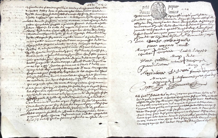 Etude de Me Jean-Baptiste Trencart à Amiens (étude n°12). Minutes de l'année 1682