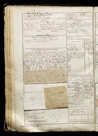 Delautre, Georges Jean Baptiste Joseph, né le 12 juillet 1896 à Eps (Pas-de-Calais), classe 1916, matricule n° 596, Bureau de recrutement d'Abbeville