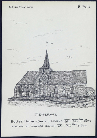 Ménerval (Seine-Maritime) : église Notre-Dame - (Reproduction interdite sans autorisation - © Claude Piette)