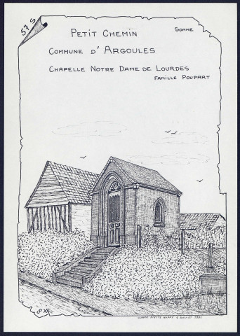 Petit-chemin (commune d'Argoules): chapelle - (Reproduction interdite sans autorisation - © Claude Piette)