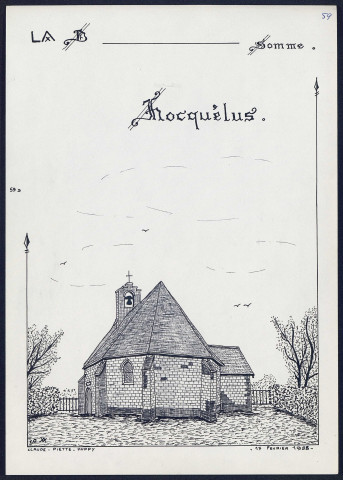 Hocquélus, hameau de la commune d'Aigneville (Somme, France)#Aigneville (Somme, France) - (Reproduction interdite sans autorisation - © Claude Piette)