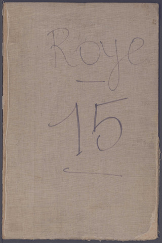 Table des successions et absences du bureau de Roye