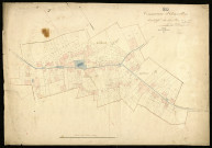 Plan du cadastre napoléonien - Assevillers : Chef-lieu (Le), développement d'une partie des sections A, B et C