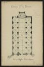 Collection F. Le Sérurier. Plan de l'église Saint-Jacques