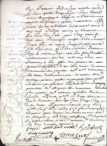 Etude de Me Jean Baptiste Fournier à Amiens (étude n°4). Minutes de l'année 1725