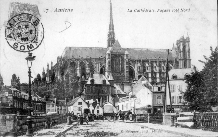 Amiens. La Cathédrale, Façade côté Nord