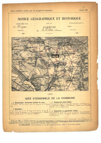 Le Titre : notice historique et géographique sur la commune