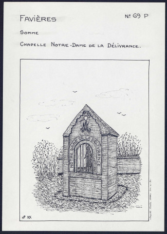 Favières : chapelle Notre-Dame de la délivrance - (Reproduction interdite sans autorisation - © Claude Piette)