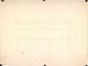 Maison particulière : dessin de la façade par l'architecte Delefortrie
