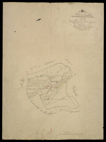 Plan du cadastre napoléonien - Saulchoy-sous-Poix (Saulchoy) : tableau d'assemblage